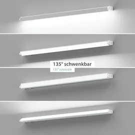 ledscom.de LED Unterbau-Leuchte LIWO 3er Set 91cm schwenkbar weiß