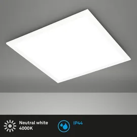 Briloner – Deckenlampe Bad, LED Deckenleuchte, LED Lampe, Badlampe IP44, LED Panel, Badezimmerlampe, Neutralweißes Licht 4.000K