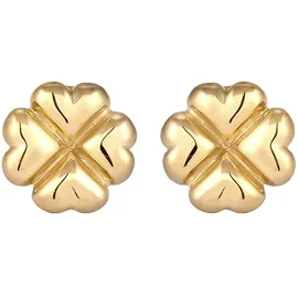 Elli Ohrstecker Kleeblatt 925 Sterling Silber gold Gr.: onesize