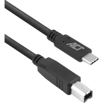 Act USB 2.0 Kabel USB-C to USB-B, 1,8 Meter