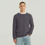 G-Star Garment Dyed Structure Knit Dunkelblau S