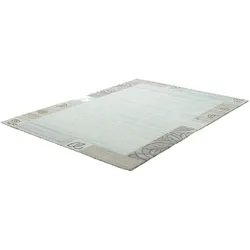 Teppich Gr. 4, beige (natur, grau), B:120cm H:12mm L:180cm, Wolle, Schurwolle, Teppiche