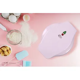 Bestron AMW500P Mini Waffelautomat rosa