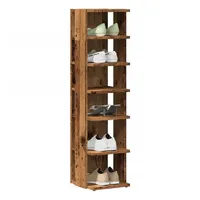 VidaXL Schuhschrank Altholz-Optik 28x27x102 cm Holzwerkstoff