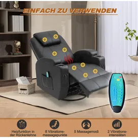 Laiham Massagesessel Fernsehsessel Relaxsessel Wärmefunktion