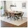 Home Deluxe Essgruppe Eckig AVENCIA inkl. Sternfuß - 200 x 120 cm Light Oak, (9-tlg) braun|grau