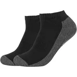 CAMANO Sneakersocken 2er Pack Schwarz 35-38