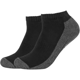 CAMANO Sneakersocken 2er Pack Schwarz 35-38