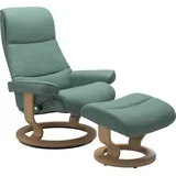 Stressless Stressless® Fußhocker »View«, mit Classic Base,Gestell Eiche, grün