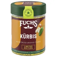 Fuchs Gewürze - Kürbis Gewürz - leicht-scharfe Gewürzzubereitung für Kürbissuppe, Ofengemüse und weitere Kürbisgerichte - aus natürlichen Zutaten - 75 g in wiederverwendbarer, recyclebarer Dose