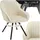 Tectake Drehbarer Armlehnstuhl Snug Polyester creme