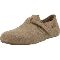 HAFLINGER Everest Focus Filzpantoffel mit verstellbarem Riemen Torf, Gr.