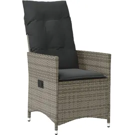 vidaXL Gartensessel mit Kissen 59 x 73 x 92 cm grau 2 St.