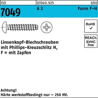 Industrial Quality Supplies ISO 7049 Form F Linsenkopf-Blechschraube VG