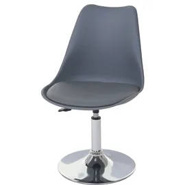 Mendler Esszimmerstuhl Malmö T501 Kunstleder dunkelgrau 6er Set