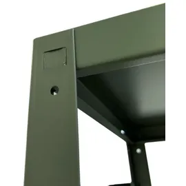 SCHULTE Regalwelt Steckregal Metall 180 cm x 100 cm x 40 cm Graugrün 4 Fachböden
