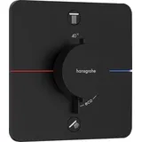 Hansgrohe ShowerSelect Comfort Q Thermostat, Unterputz, 2 Verbraucher, Soft Edge Rosette, 15583670,
