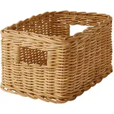 IKEA TRUMMIS Korb Handarbeit Rattan 18x25x14 cm