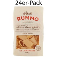 24er-Pack Rummo Pasta Paccheri N°111,Italienische Nudeln Hartweizengrieß,500g