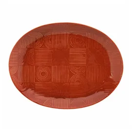 Maxwell & Williams Servierplatte Arc in Terrakotta – (L)36 x 27 cm