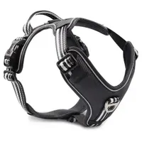 Wolters Active Pro Hundegeschirr Schwarz/Silber 50-57,5 cm