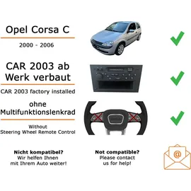 JUST SOUND best choice for caraudio Autoradio Kenwood DMX6523DABS für Opel Corsa C mit CAR 2003 schwarz CarPlay Wireless Android Auto Wireless