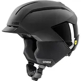 Uvex Levitate MIPS Skihelm (Größe 54-58CM, schwarz)