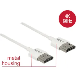 DeLock HDMI-Kabel 85121 HDMI-A Stecker 5 m Weiß