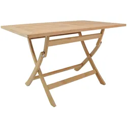 Garland® Gartentisch Klappbar 120x70x75cm Teak Holz Wetterfest
