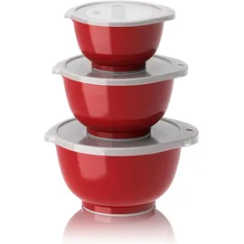 rösti Rosti Margrethe Mini-Schüssel-Set 0.25 + 0.5 + 0.75 L, Rot, Schüssel - Rot