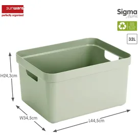SUNWARE Aufbewahrungsbox Sigma Home 34,2 x 24,2 x 44,4 cm 1-tlg. hellgrün