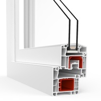 Kunststofffenster aluplast IDEAL® 4000, Weiß, 510 x 510 mm, Kunststoff-Basissystem in kantiger Optik, individuell konfigurieren