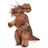 Rafalacy Aufblasbares Triceratops-Kostüm für Erwachsene, lustiger Dinosaurier