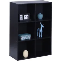 Relaxdays Bücherregal 61 x 91 x 30 cm Schwarz