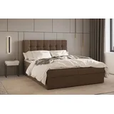 moeblo Boxspringbett 140 x 200 cm Braun