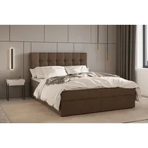 moeblo Boxspringbett 140 x 200 cm Braun
