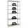 Proregal Schwerlastregal Giant Muli HxBxT 250 x 110 x 50 cm 6 Fachböden Fachlast 200 kg Grau