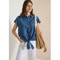 Cecil Hemdbluse im Denim-Look Blau XXL
