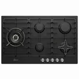 GURARI Gas-Kochfeld GCH FB 905 BL +WOK, Gaskochfeld 90 cm, Schwarz Emaliert, 4,0 kW WOK, 5 Gasbrenner,Erdgas, FL.Gas GCH FB 905 BL, Gaskochfeld 90 cm – Premium-Kochen mit Stil und Leistung schwarz