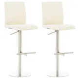 deluke Barhocker DIVER 40 x 49 x 93 cm Creme/Silber