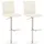 deluke Barhocker DIVER 40 x 49 x 93 cm Creme/Silber