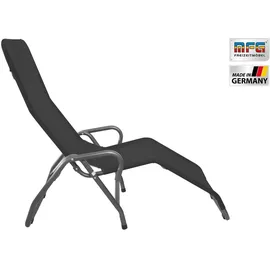 MFG Bäderliege Pool 3 145 x 72 x 102 cm Schwarz klappbar