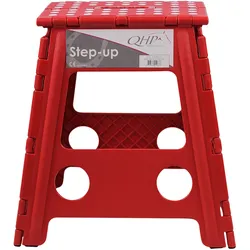 QHP Tritthocker faltbar - bordeauxrot - bordeauxrot