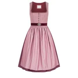 Nübler Midi Dirndl Lohe rot 46