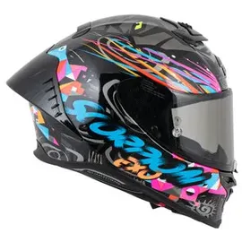 Scorpion EXO-R1 Evo II Air Savage Black-Blue-Pink XS