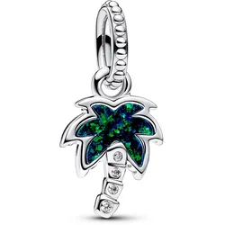 Pandora 793352C01 Charm-Anhänger Silber Schimmernde Grüne Palme