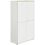 Paidi Highboard Lieven, weiß , Maße cm, B: 97,2 H: 165 T: 38.8