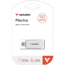 Verbatim Plectra White 512GB USB-C Flash Drive 30231