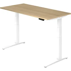 bümö elektrisch höhenverstellbarer Schreibtisch 160x80 cm mit Memory-Steuerung - Design Schreibtisch höhenverstellbar elektrisch, elektrischer