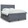 vidaXL Boxspringbett 180 x 200 cm Dunkelgrau